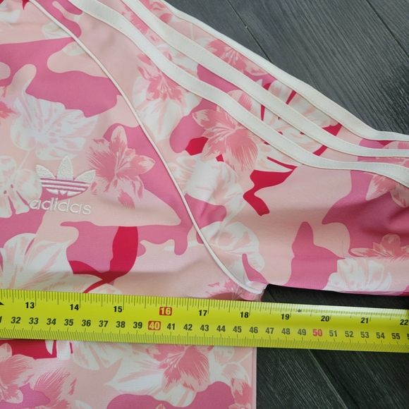 ADIDAS Pink Botanical Camo Track Jacket Youth Large 13-14 Yrs - Picture 7 of 11